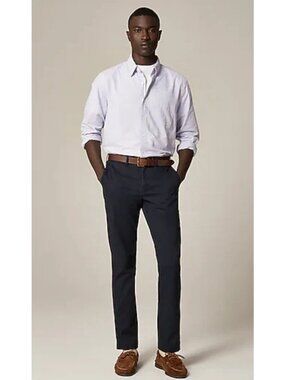 Men’s J. Crew Navy Blue 770 Core Straight-Fit Stretch Chino Pant 34 x 32 NWT